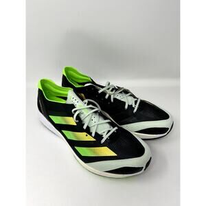 adidas Adizero Adios 7 Running Sneakers Shoes Men's, Core Black Yellow Size 13